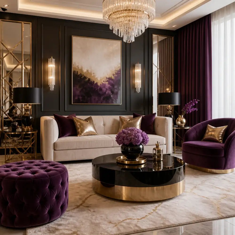 glamour interiér